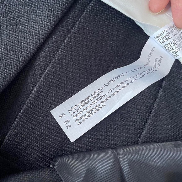 zara black pleated mini skirt size L - Picture 6 of 7